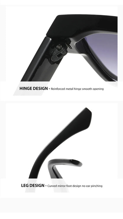 Light Luxury Square Sunglasses Minimalist Design Elegant Unisex Uv400 Protection Sun Glasses 9017 Beauty World Shop