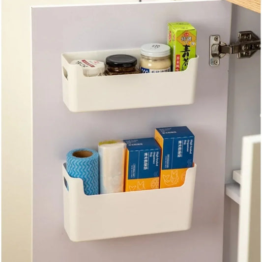 Non Perforated Cling Film Rack Inside Cabinet Wall Shelf Shelves Spice Rack Dish Drying Rack Cabinet Door Organiser for Kitchen Beauty World Shop