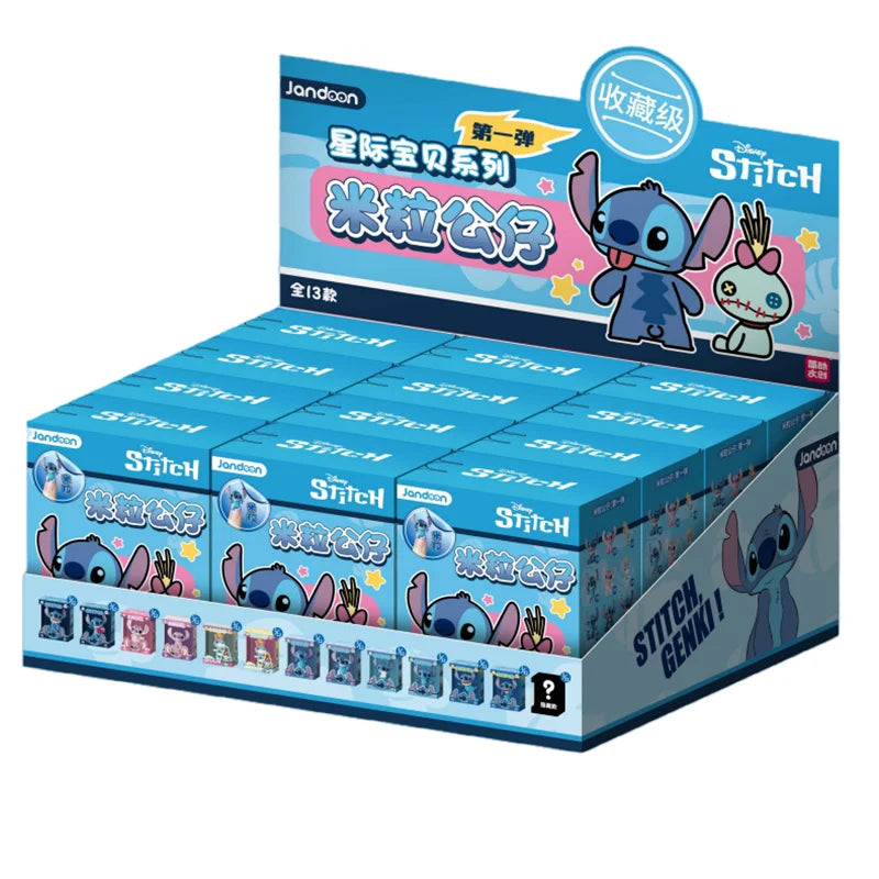 JANDOOM Disney Toy Story Stitch Mickey Mouse Winnie Zootopia Doraemon Action Figure Rice Grains Doll Model Blind Box Toys Gifts Beauty World Shop