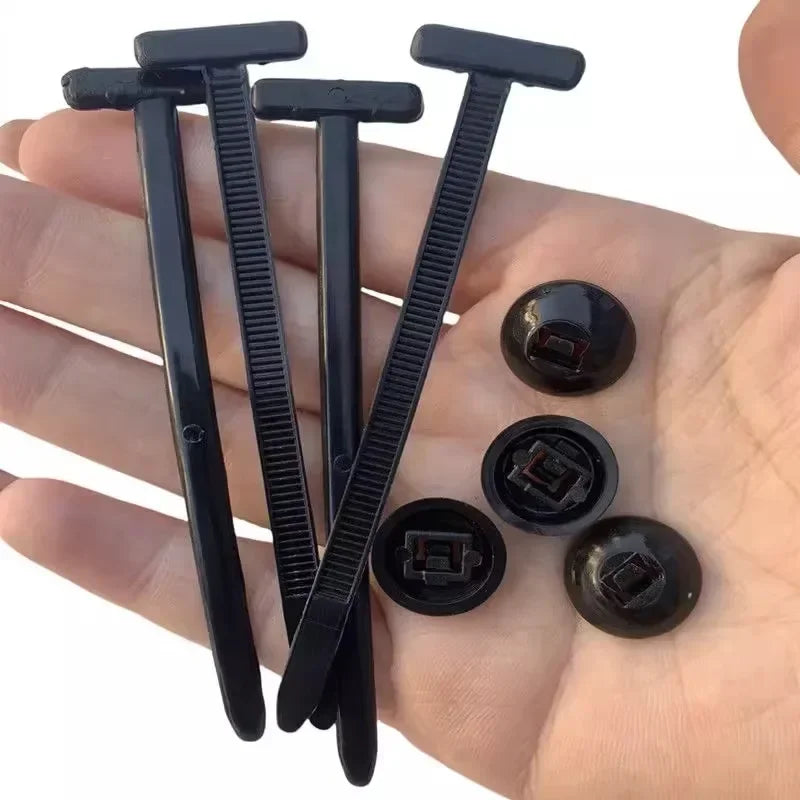 Cable tie buckle fixed through the core nail cable tie buckle mudguard fender inner lining trunk buckle Beauty World Shop