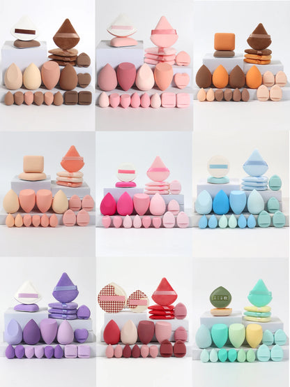 20 Pcs Pink Makeup Sponge and Makeup Puff Set Suitable for Face Cream and Powder Concealer Powder Makeup Machine Beauty World Shop