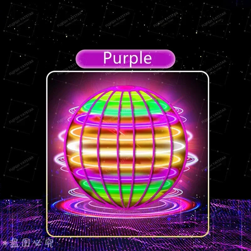 Flying Ball Children's Hand Controlled Color LED Cosmic Globe 360 ° Rotating Suspension Ball Suitable for Indoor and Outdoor Toy Beauty Fashion