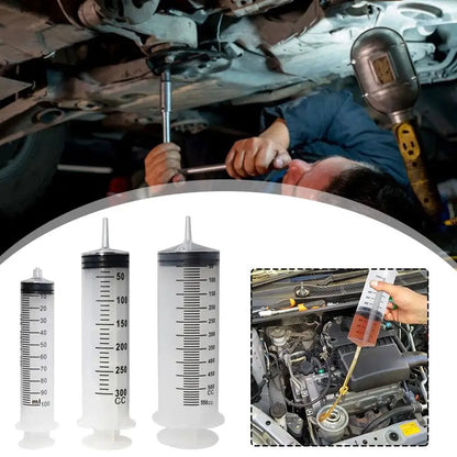100/300/550ml Large Capacity Syringes Oil Pump With 1m Hose Pet Feeding Measuring Pump Hydroponics Nutrient Big Syringe Beauty Fashion