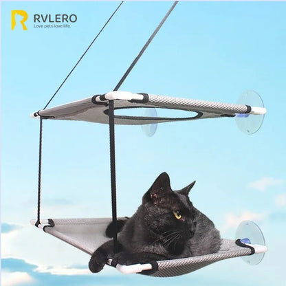 Cat Hammock Window Bed Kitten Sunny Seat Hanging Mount Beds Cat Sofa double-decker tunnels Suction Cup Wall Pet Hanging Winter Beauty World Shop