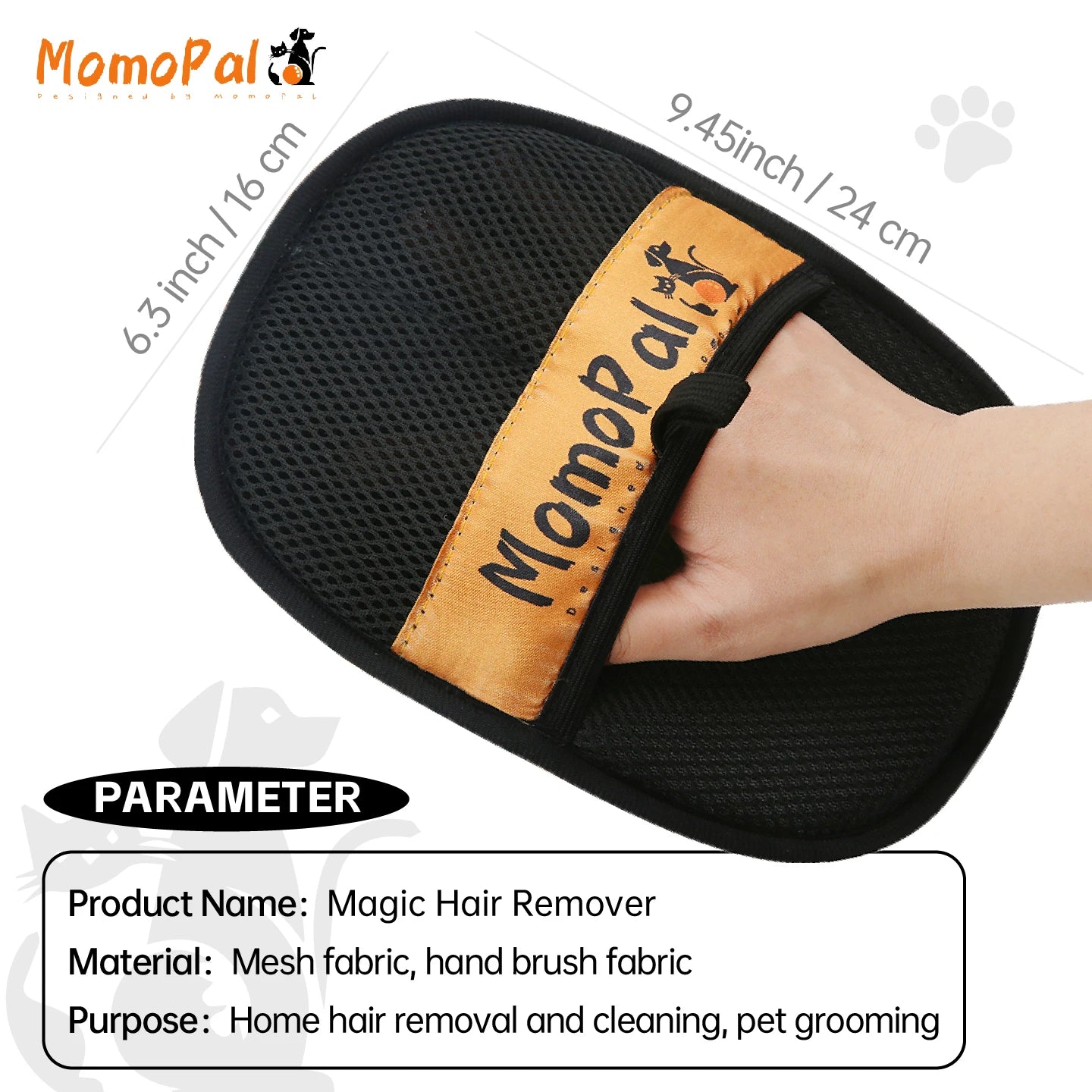Pet Grooming Gloves Cats Hair Brush Pet Hair Removal Gloves Dual Brush Static-Free Cat Hair Cleaning Tool Hair Stripping Mitts Beauty World Shop