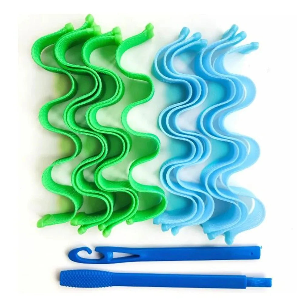 12pcs Heatless Hair Curler No Heat Hair Rollers Soft Curls Curling Rod Roller Sticks Perm Rods Wave Formers Hair Styling Tools Beauty World Shop