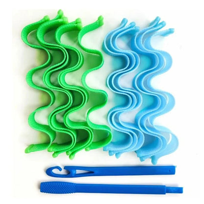 12pcs Heatless Hair Curler No Heat Hair Rollers Soft Curls Curling Rod Roller Sticks Perm Rods Wave Formers Hair Styling Tools Beauty World Shop