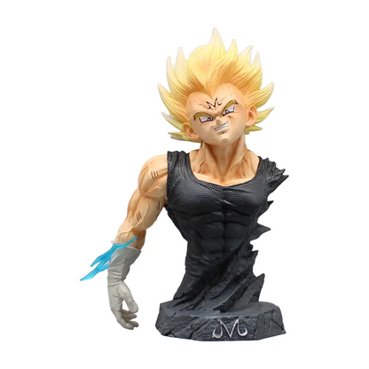 16.5cm Dragon Ball Majin Vegeta Bust Anime Action Figure Model Statue Collection Desktop Decoration Ornament Toys Boys Gifts Beauty World Shop