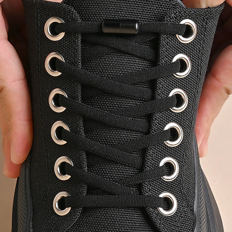 Elastic No Tie Shoelaces Semicircle Shoe Laces For Kids and Adult Sneakers Shoelace Quick Lazy Metal Lock Laces Shoe Strings Beauty World Shop