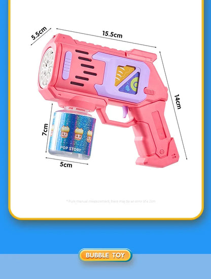 Children Bubble Gun Toy Astronaut Fully Automatic Bubble Machine Bubbles Gun Outdoor Game Fantasy Toy for Boys Girls Gifts Beauty Fashion