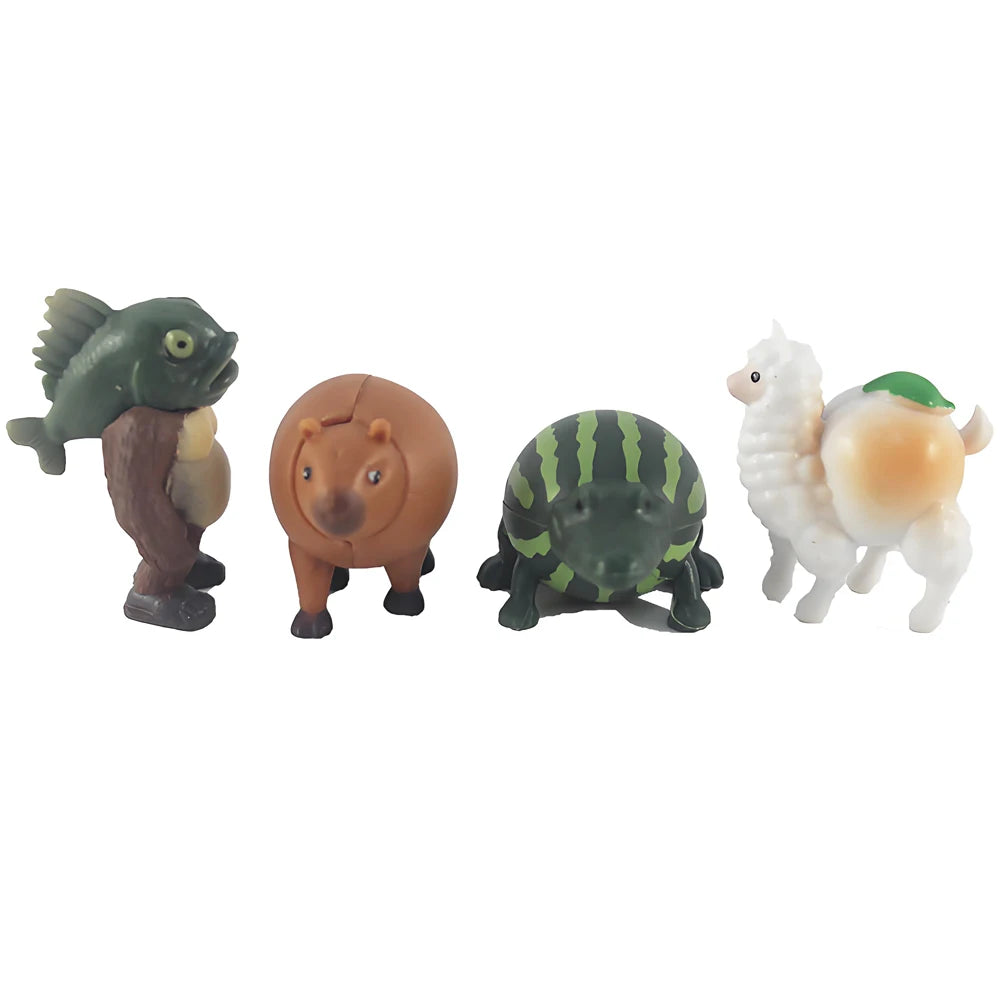 24pcs/set Italian Brainrot Tung Tung Sahur Shark Tralalero Tralala Action Figures Bombardiro Crocodilo Shimpanzini Bananini Toy Beauty World Shop