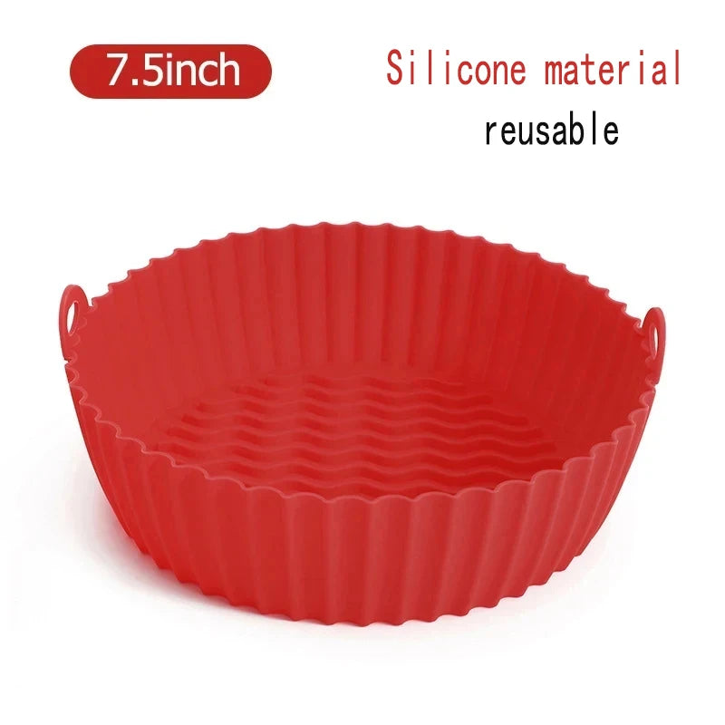 50Pcs Air Fryer Disposable Paper Non-Stick Airfryer Baking Papers Round Air-Fryer Paper Liners Paper Kitchen Accessories Beauty World Shop