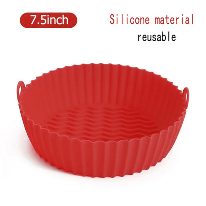 50Pcs Air Fryer Disposable Paper Non-Stick Airfryer Baking Papers Round Air-Fryer Paper Liners Paper Kitchen Accessories Beauty World Shop
