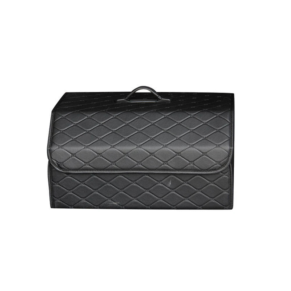 Car PU Leather Trunk Storage Box Portable Foldable Storage Car Multiuse Storage Car Trunk Bag Auto Storag Box Beauty World Shop
