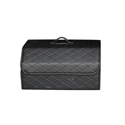 Car PU Leather Trunk Storage Box Portable Foldable Storage Car Multiuse Storage Car Trunk Bag Auto Storag Box Beauty World Shop