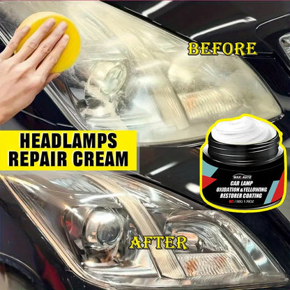 Car Headlight Restoration Polishing Kit - Scratch Remover & Oxidation Cleaner Repair Paste for Headlamp Assembly Beauty World Shop