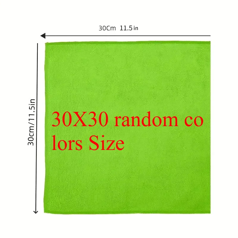 5/10/20pcs Kitchen Towel, Ultra-fine Fiber Light Gray Cleaning Cloth Set, Absorbent, Soft And Stain-removing Cloth Beauty World Shop