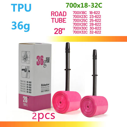 RideNow TPU Bike Inner Tube 700C 700x18 23 25 28 32 35 37 40 47C Road Bicycle Tire MTB Bike Camera 29x1.5 1.75 1.9 pneu aro Beauty World Shop