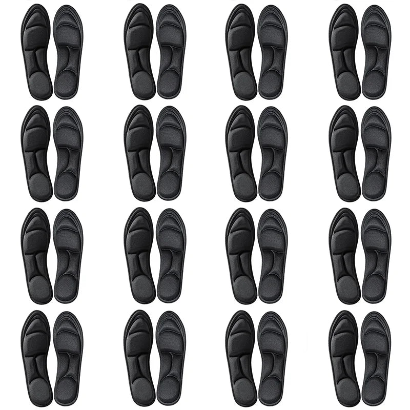 1/2/4/16Pairs 5D Massage Memory Foam Insoles For Shoes Sole Breathable Cushion Sport Running Insoles For Feet Orthopedic Insoles Beauty World Shop