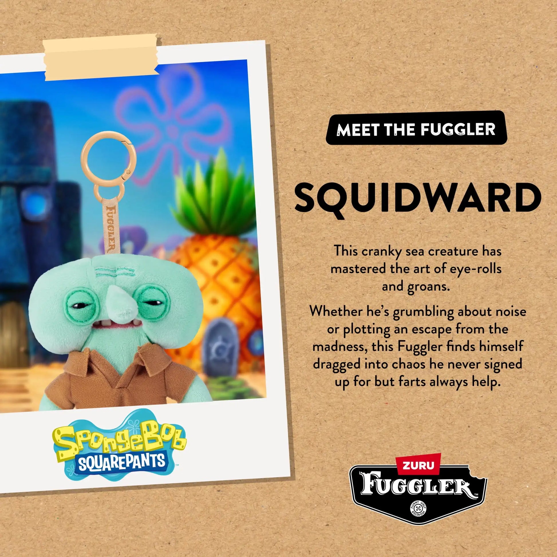 Original Fuggler Keychain Series 5 Funny Fugg Ugly Monster Plush Toys Cartoon Backpack Pendant Dolls Stuffed Peluche Gifts 11CM Beauty World Shop