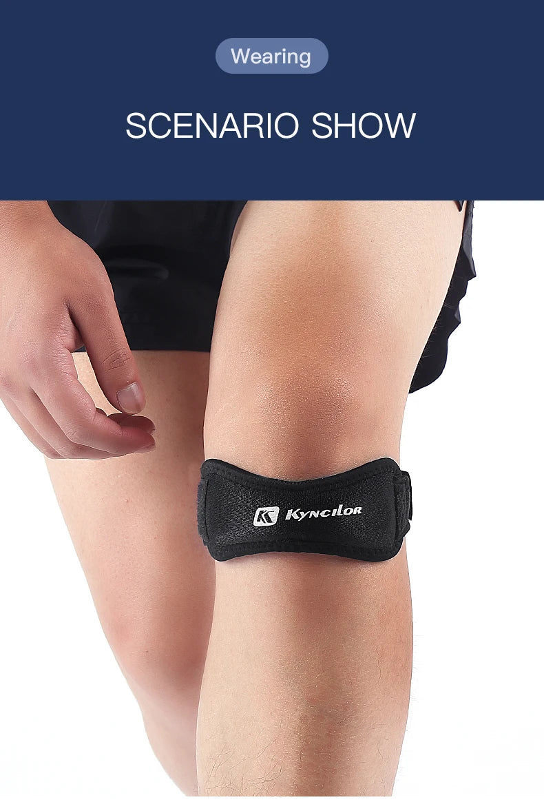 1PC Patella Kneecap Band Adjustable Silica Gel Knee Tendon Strap Protector Knee Pad Running Sports Cycling Gym Knee Support Beauty World Shop