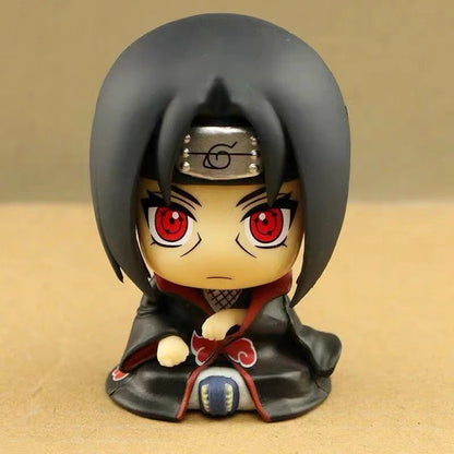 9cm Naruto Anime Figure Naruto Kakashi Action Figure Q Version Kawaii Sasuke Itachi Figurine Car Decoration Collection Model Toy Beauty World Shop