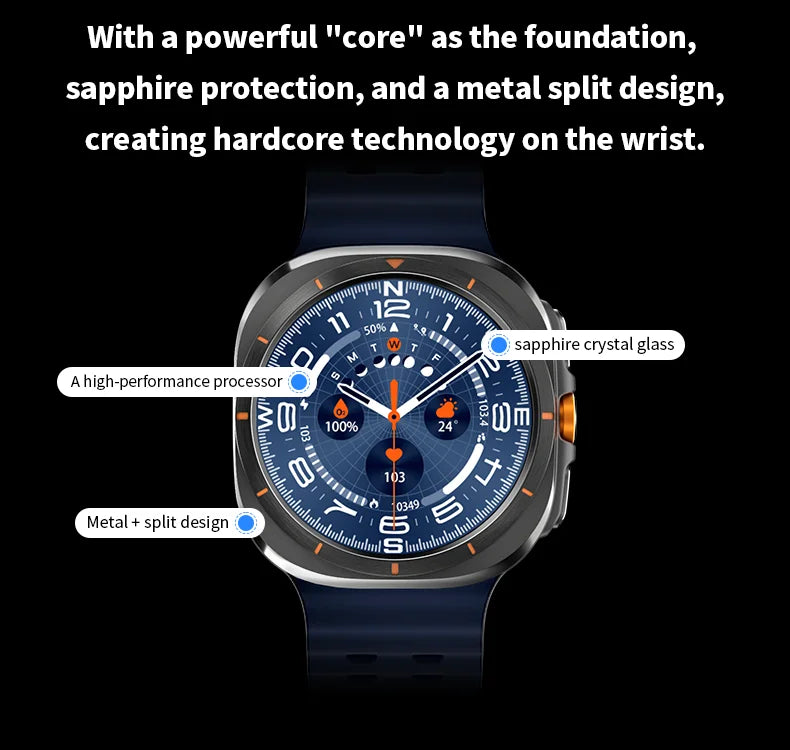 Smart Watch 8 Ultra 2025 Color Matching GPS Compass Smart Watch BT call NFC IP68 Waterproof 4GB Health monitoring Reduction 100% Beauty World Shop