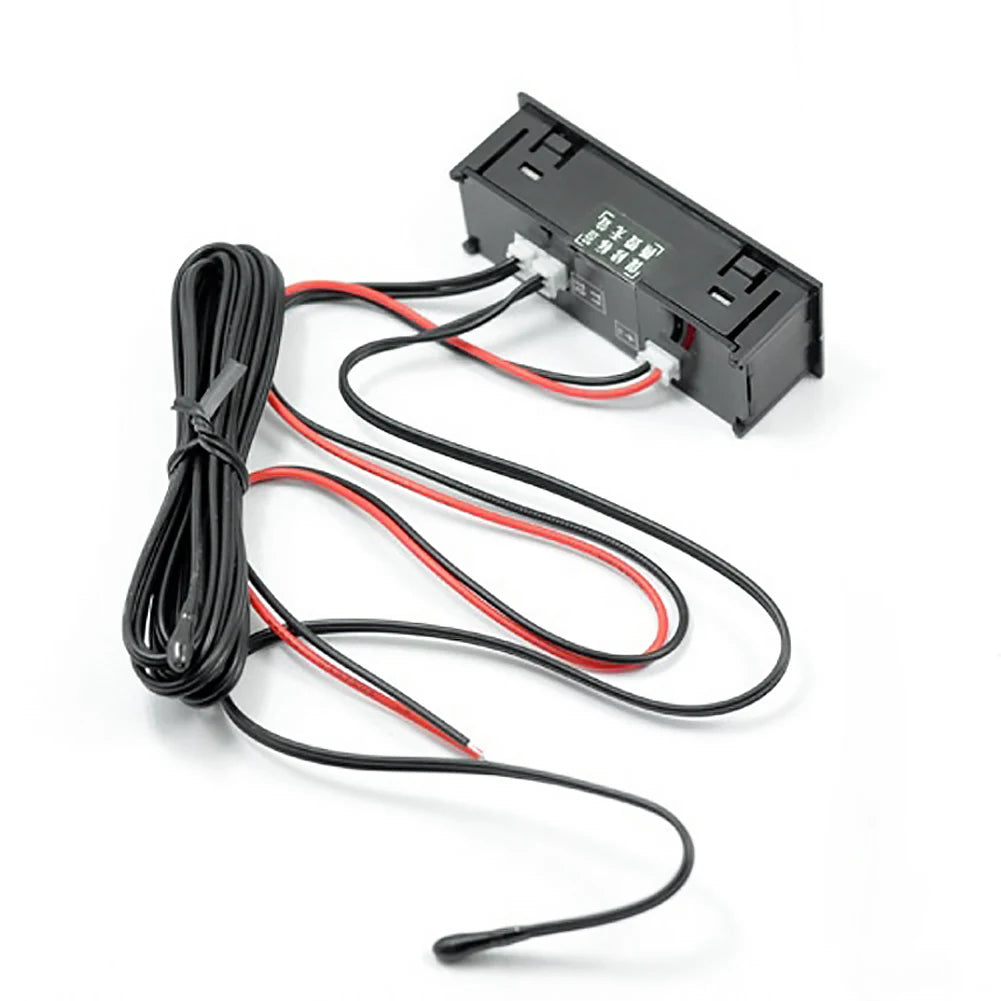 3 in 1 Car Thermometer Voltmeter High Precision Car Temperature Clock Luminous Electric Voltage Meter 12V Automobile Accessories Beauty World Shop