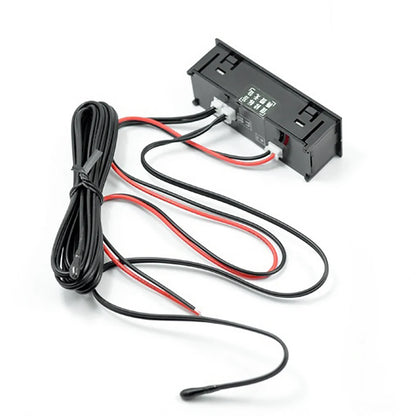 3 in 1 Car Thermometer Voltmeter High Precision Car Temperature Clock Luminous Electric Voltage Meter 12V Automobile Accessories Beauty World Shop
