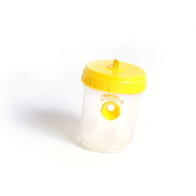 Clear Plastic Outdoor Insect Trap with Lid - Effective for Catching Fruit Flies, Wasps, Transparent Design for Easy Monitoring Beauty World Shop