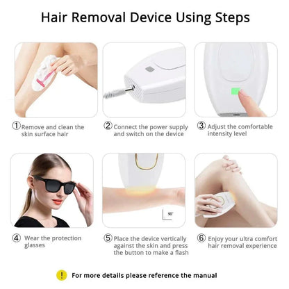 Body Bikini IPL 500,000 Flash Depilator Pulses Permanent Laser Epilator Painless For Women Hair Removal Home Use Devices Beauty World Shop