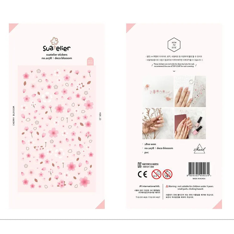 Korean Brand Suatelier Collection Daily Food Vlog Stickers DIY Scrapbooking Journey Diary Stationery Stickers Supplies Beauty World Shop