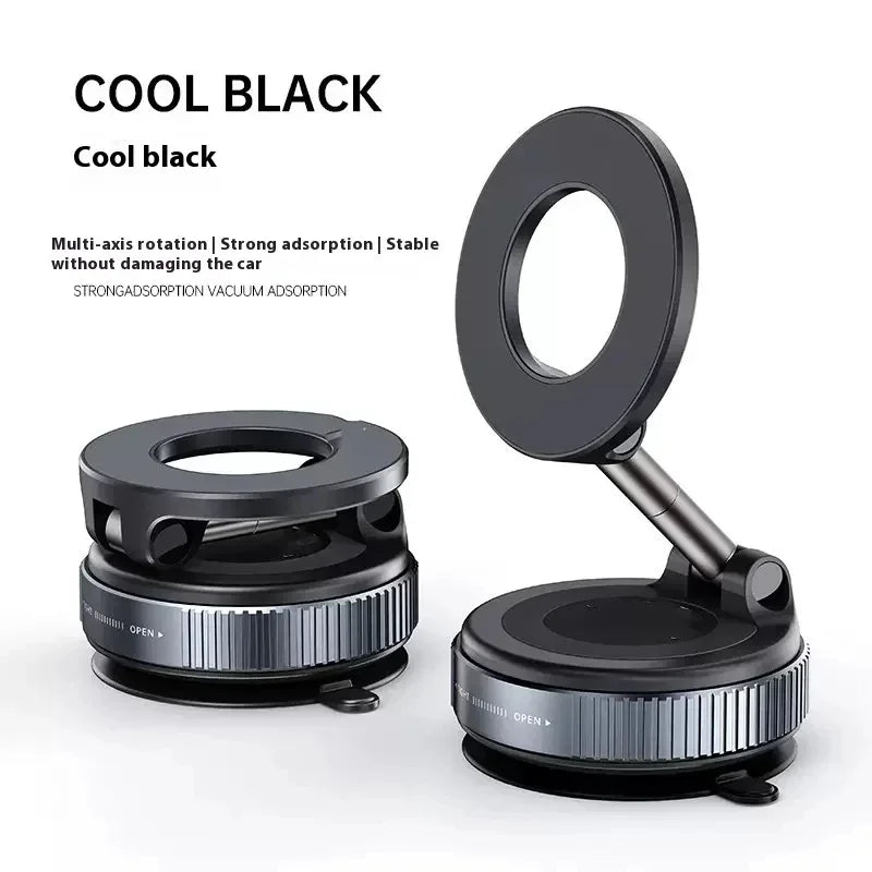Strong Magnetic Car Phone Holder Foldable Design 360° Adjustable Vacuum Mount for Car/Desk/Bathroom/Universal Use Beauty World Shop