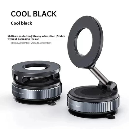 Strong Magnetic Car Phone Holder Foldable Design 360° Adjustable Vacuum Mount for Car/Desk/Bathroom/Universal Use Beauty World Shop