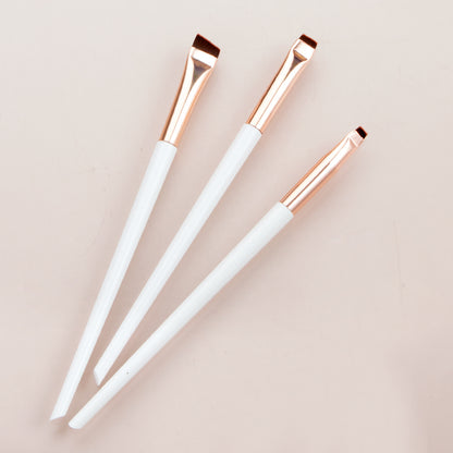 Karsyngirl 3pcs/set Blade Eyeliner Brush Eyebrow Brush Portable Flat Fine Eye Liner Brow Contour Makeup Brushes Makeup Tool Beauty World Shop