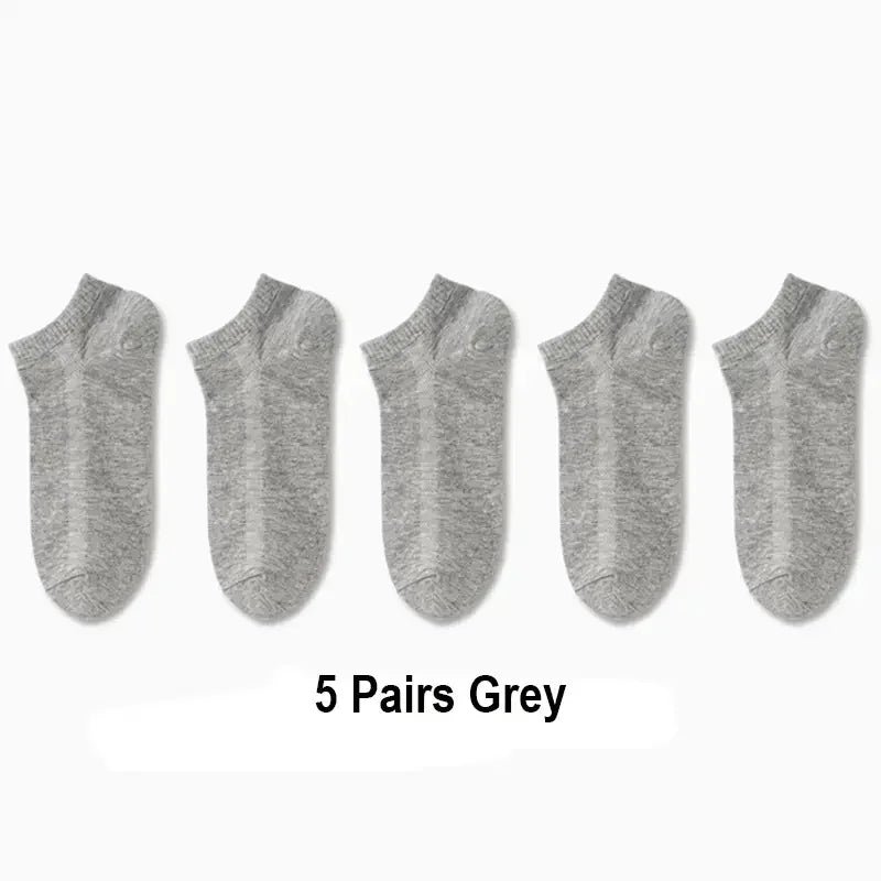 5/10 /20/30 Pairs Unisex Casual Plain Color Boat Socks Thin Breathable Comfy Anti Odor Sweat-absorbing Ankle Socks For Men Women Beauty World Shop