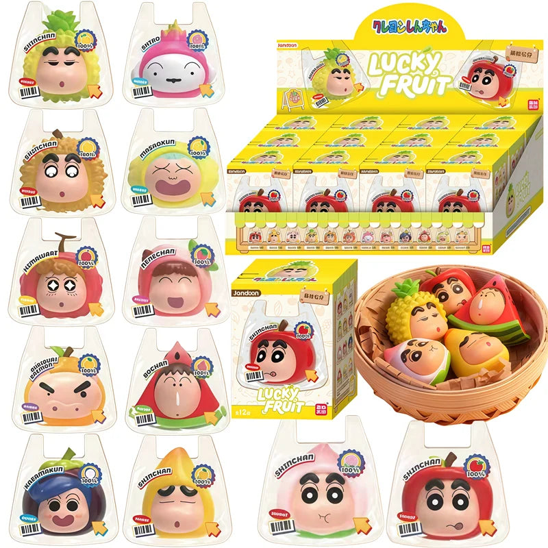 Crayon Shin-Chan Anime Figures Creative Peripheral Dinosaur Diary Baby Rice Grains Doll Model Blind Boxs Toys Children's Gifts Beauty World Shop