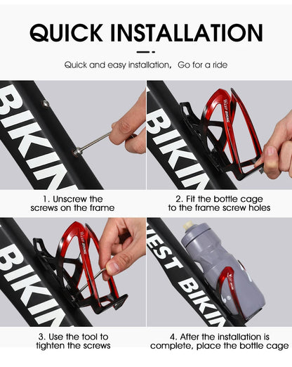WEST BIKING Bicycle Water Bottle Cage Colorful Gradient Cycling Bottle Holder Ultralight MTB Road Bike Water Bottle Bracket Beauty World Shop
