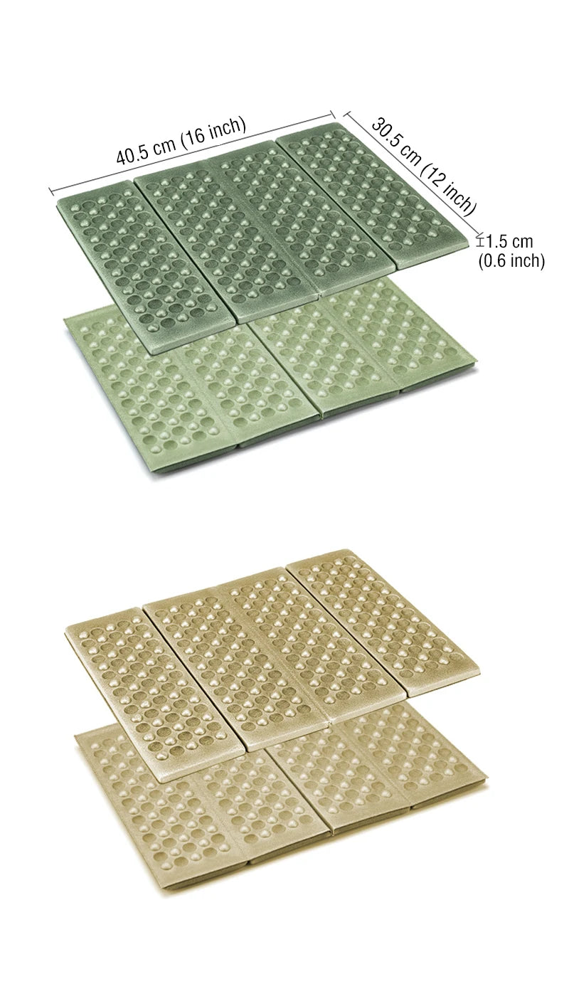 Naturehike Camping Mat Ultralight Folding Mini Mat Portable Foldable Picnic Pad Tent Sleeping Pad Outdoor Hiking Beach Mat Beauty World Shop