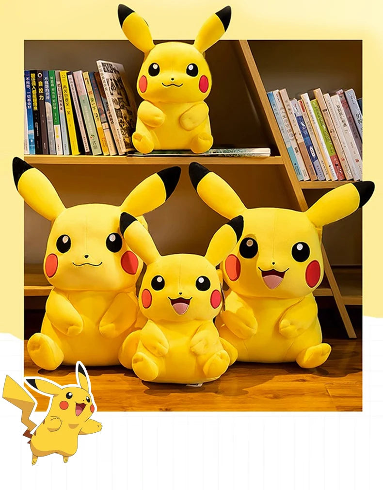 Pokemon Kawaii Pikachu Cute Stuffed Toys High-Quality Anime Throw Pillow Birthday Christmas Gift for Children Friends Boys Girls Beauty World Shop