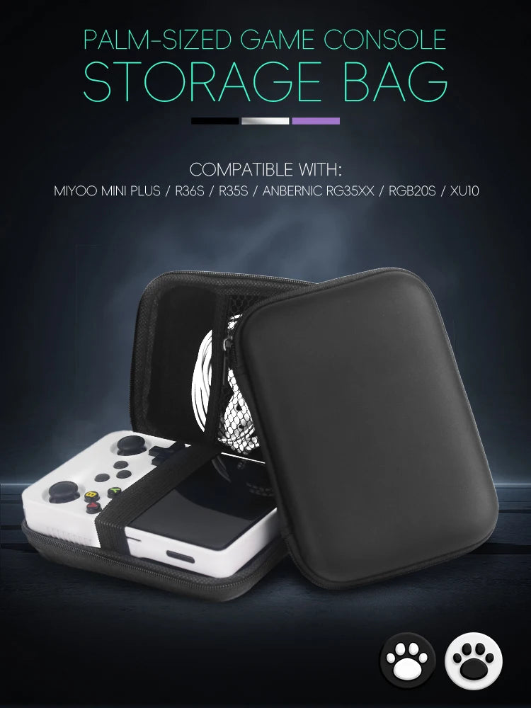 Data Frog for R36S Case Retro Video Game Bags EVA Cover Case for RG35XX R35S Miyoo Mini Plus Founded Protective Bag Beauty World Shop