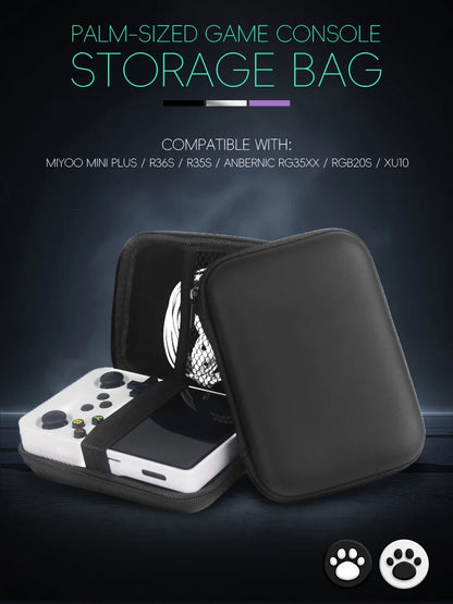 Data Frog for R36S Case Retro Video Game Bags EVA Cover Case for RG35XX R35S Miyoo Mini Plus Founded Protective Bag Beauty World Shop