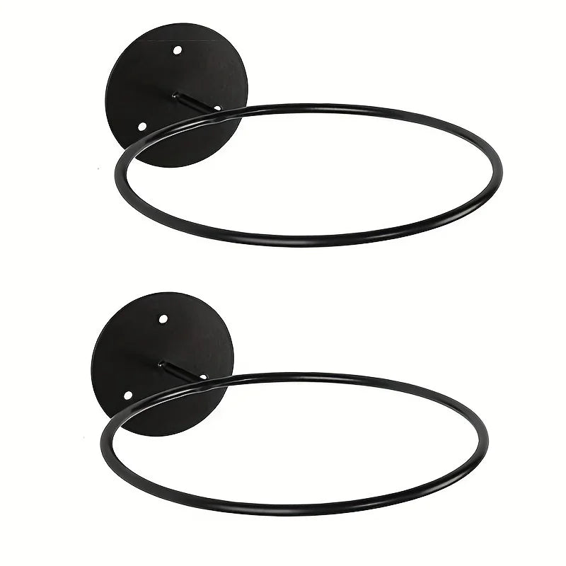 1pc/2pcs Metal Wall Mounted Sports Ball Display Stand For Basketball, Football, Volleyball, Durable Wall Storage Rack Beauty World Shop