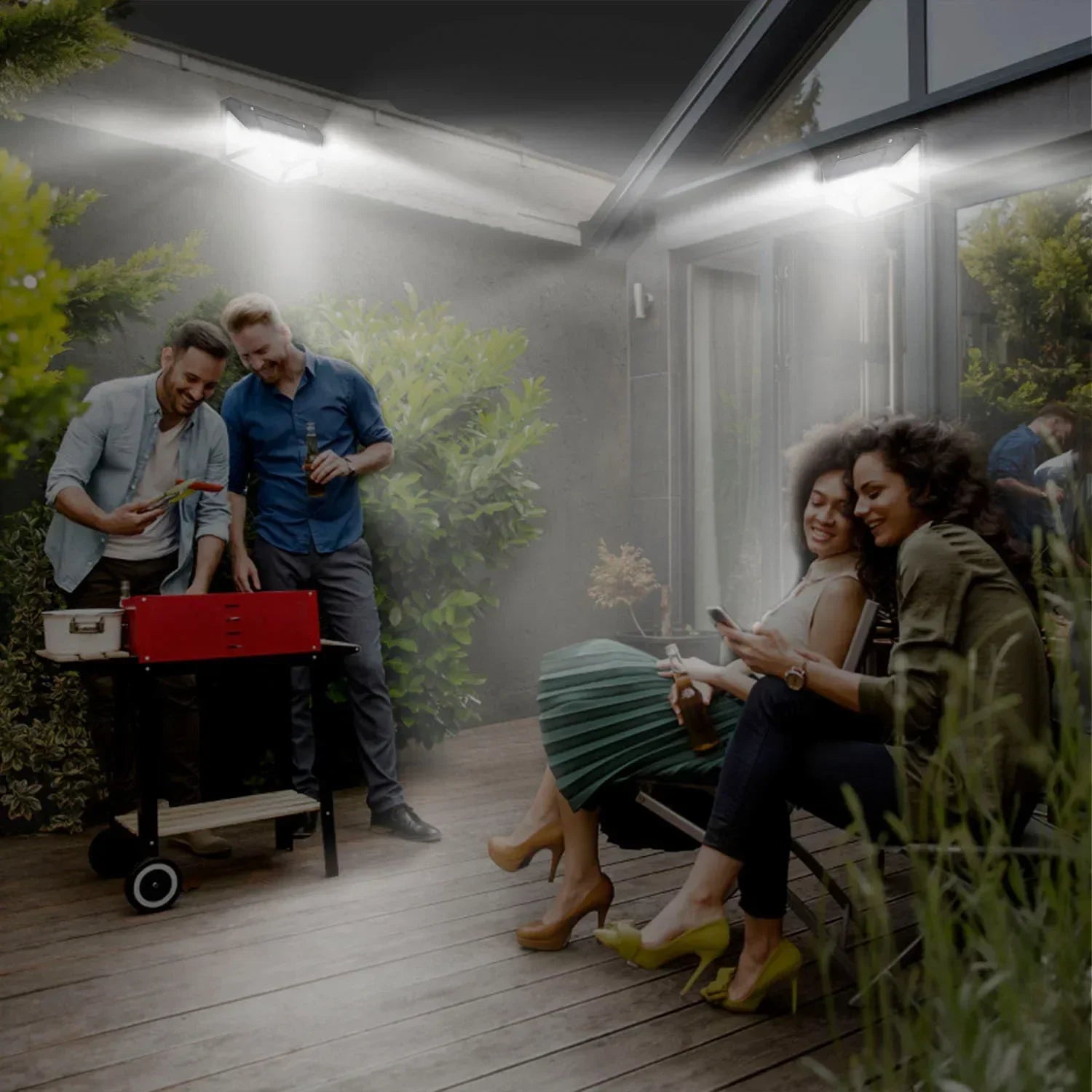 Multifunctional Solar Lamp Outdoor Garden Decoration Solar LED Light Waterproof Sunlight Powered Spotlight with Motion Sensor Beauty World Shop