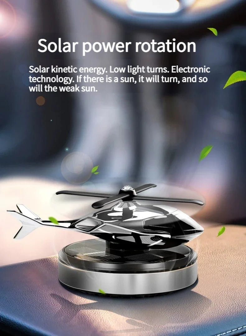 Helicopter Styling Solar Car air freshenerDecorative Aromatherapy Car interior accessories Propeller rotary perfume diffuser Beauty World Shop