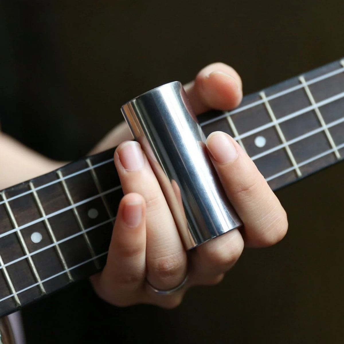 Miwayer Slider 60MM High Guitar Slide Bar Stainless Steel Metal/Glass Finger Slides Ukulele String Instruments Guitar Accessorie Beauty World Shop