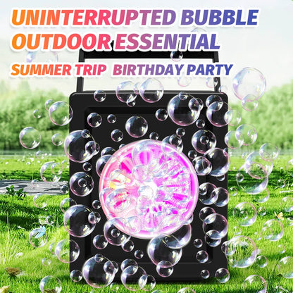 10 hole fully automatic bubble blowing handheld electric bubble machine toy outdoor birthday without battery and bubble water Beauty World Shop