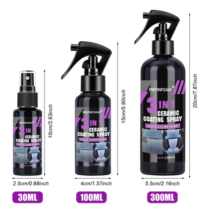 3 in 1 Car Ceramic Nano Coating Liquid Coatin Nano Crystal Hydrophobic Layer Polishing Paint Coating Agent Polish Nanos Coatings Beauty World Shop