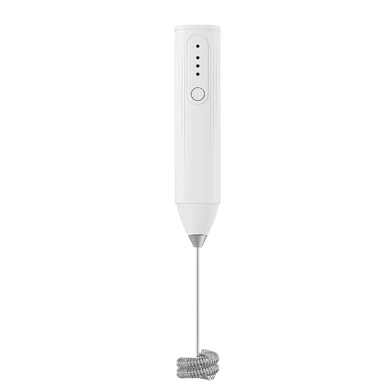Automatic Stainless Steel Handheld Whisk Mini Portable Blender with 3 Speed Adjustable USB Rechargeable Milk Frother for Kitchen Beauty World Shop