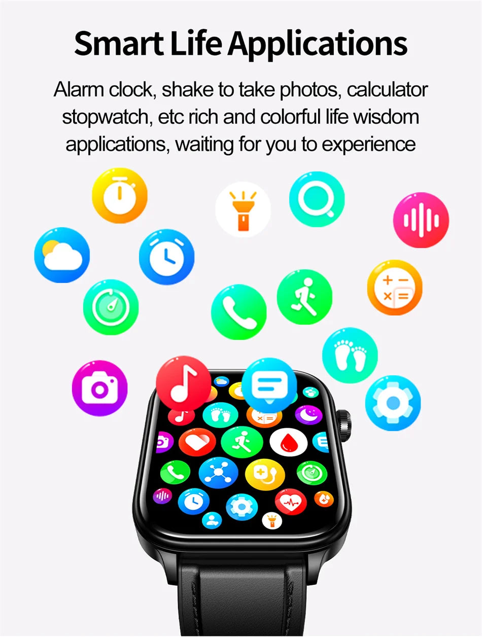2025 New 24-Hour Health Monitoring Smart Watch Men Uric Acid Blood Lipids Heart Rate Bluetooth Call Smartwatch Women Beauty World Shop